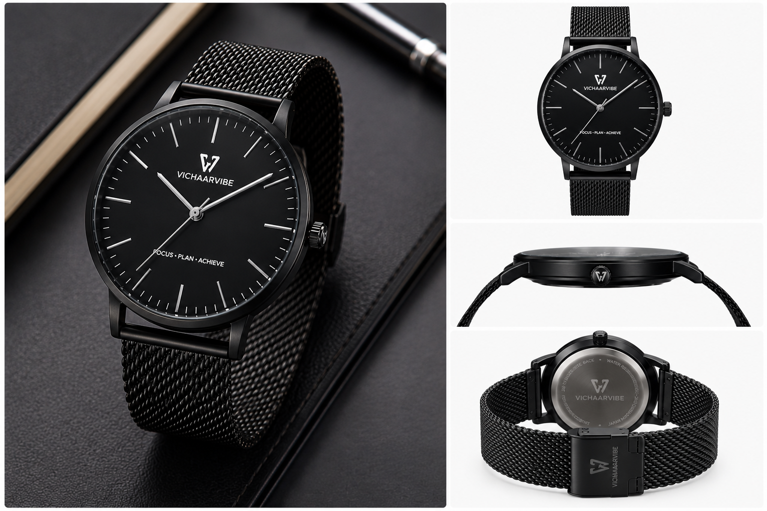 Quartz Watch Bracelet Watches Luxury Watch Gift Box For Boy Analog Watch - For Boys Rubbers Strap Analog Wrist Watches With King Bracelet Combo Watch For Men - Image 3